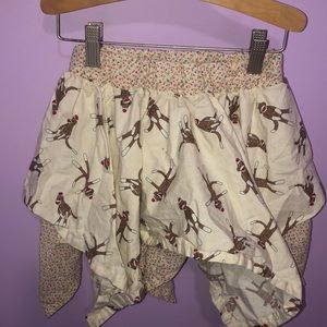 Beautiful Homeade dancing monkey skirt